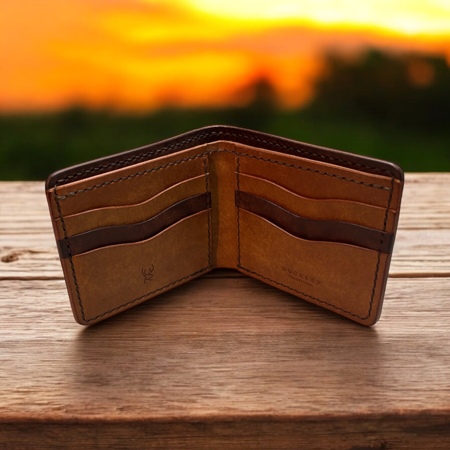 Classic Bifold - 8 pockets with bill pouch - Badalassi Carlo Pueblo Leather